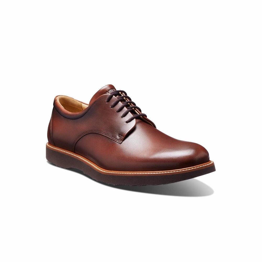 *Brand New* Samuel Hubbard Men’s Founder Oxford Cognac Leather Size 10